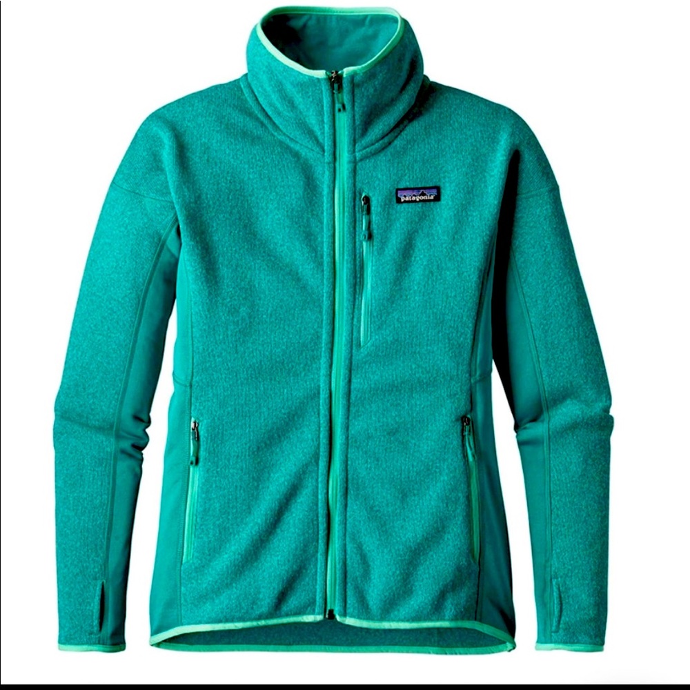 Patagonia performance better teal jacket